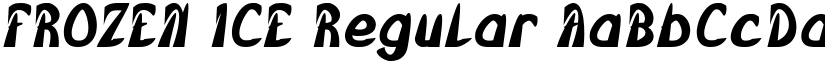 FROZEN ICE Regular font