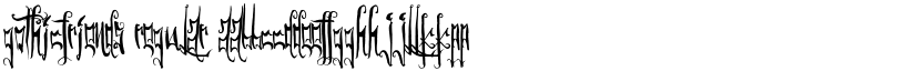 GothicFriends Regular font