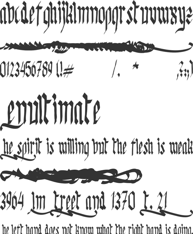 King Georg font preview