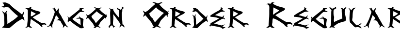Dragon Order Regular font
