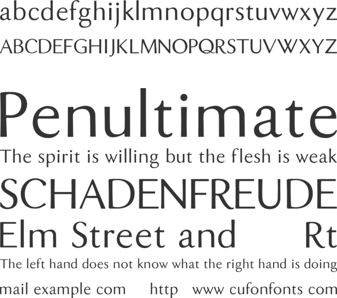 DualisLite font preview