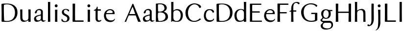 DualisLite font