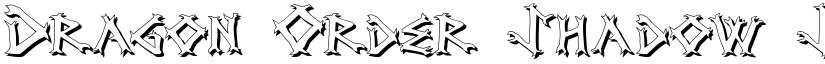 Dragon Order Shadow Shadow font
