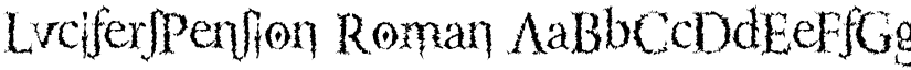 LucifersPension Roman font