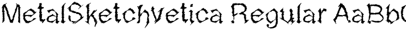 MetalSketchvetica Regular font