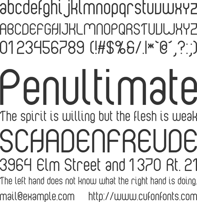 Albertino font preview