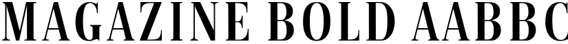 Magazine Bold font