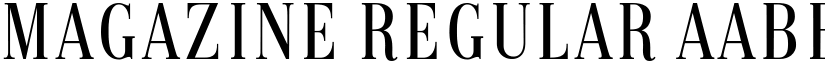 Magazine Regular font