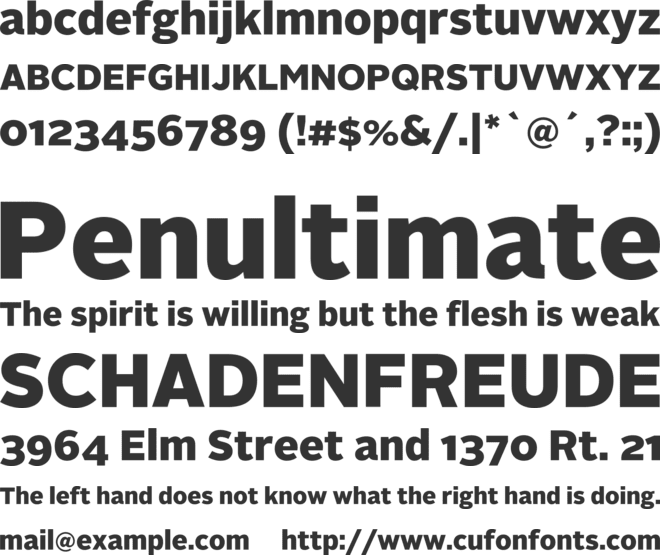 Alright Sans font preview