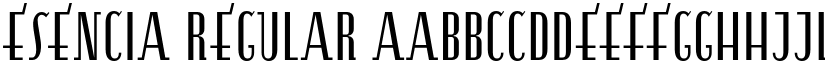 Esencia Regular font