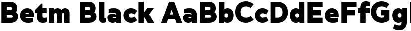 Betm Black font