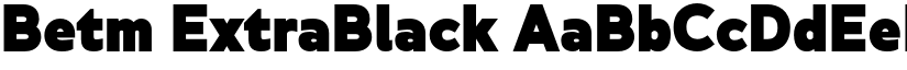 Betm ExtraBlack font