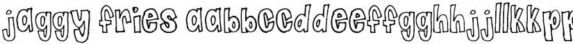 Jaggy Fries font download