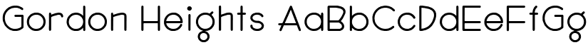 Gordon Heights font download