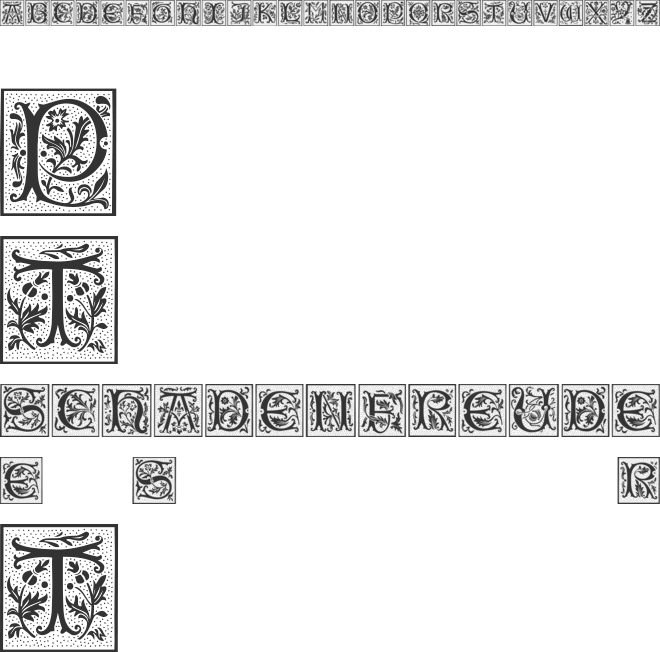 CamelotCaps font preview