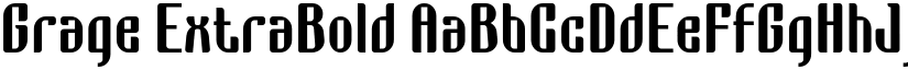 Grage ExtraBold font
