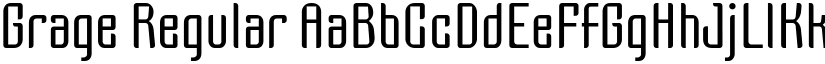 Grage Regular font