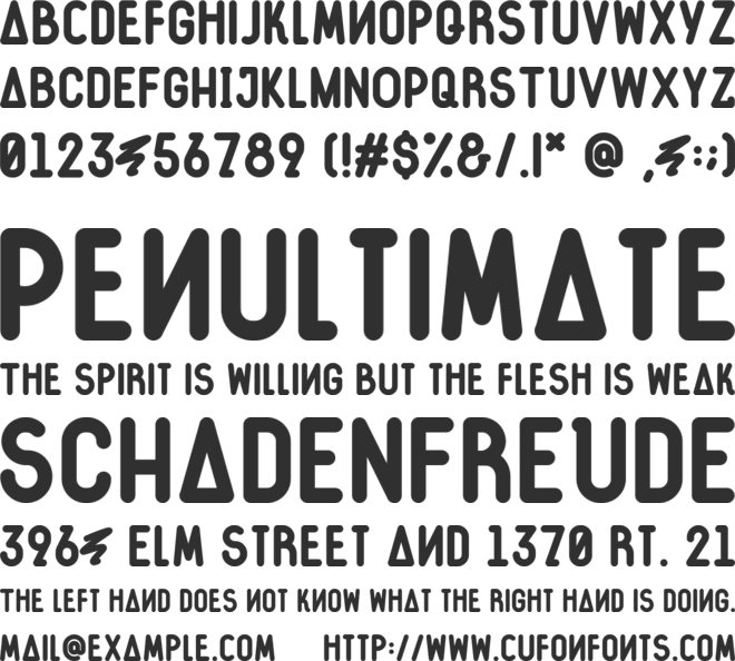 The First Font DEMO font preview