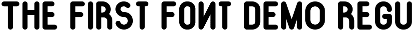 The First Font DEMO Regular font