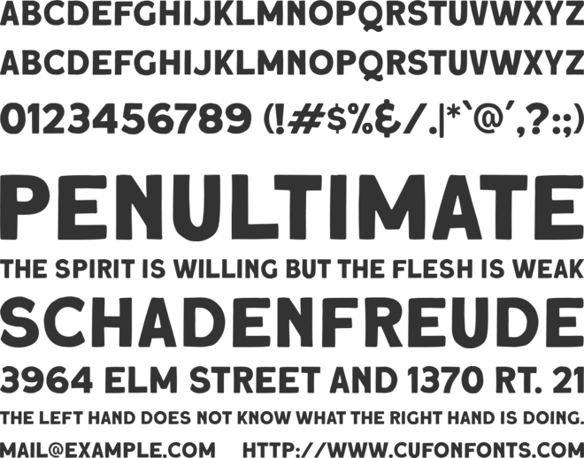 Roquen DEMO font preview