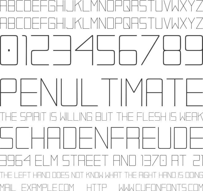 Kacugak - demo version font preview