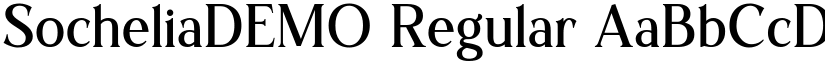 SocheliaDEMO Regular font