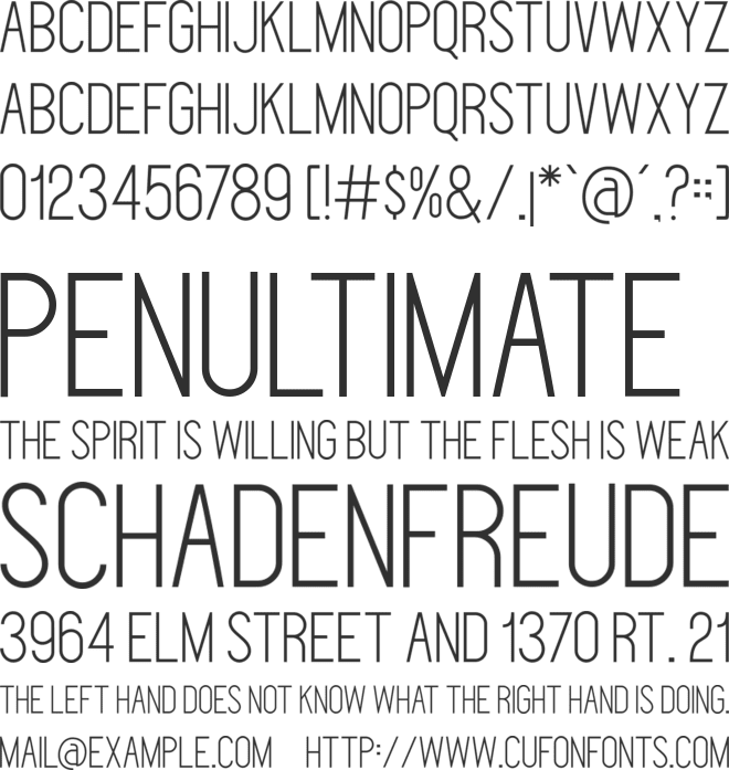 Deflagrate  DEMO font preview