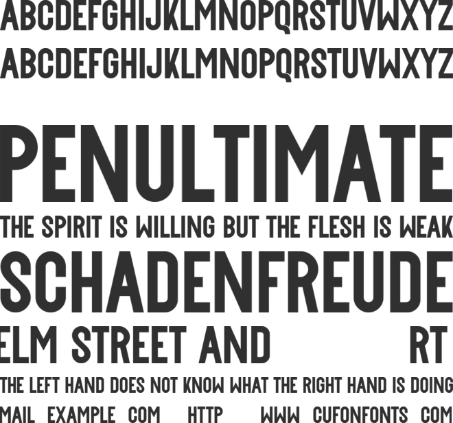 Buffalord Demo font preview