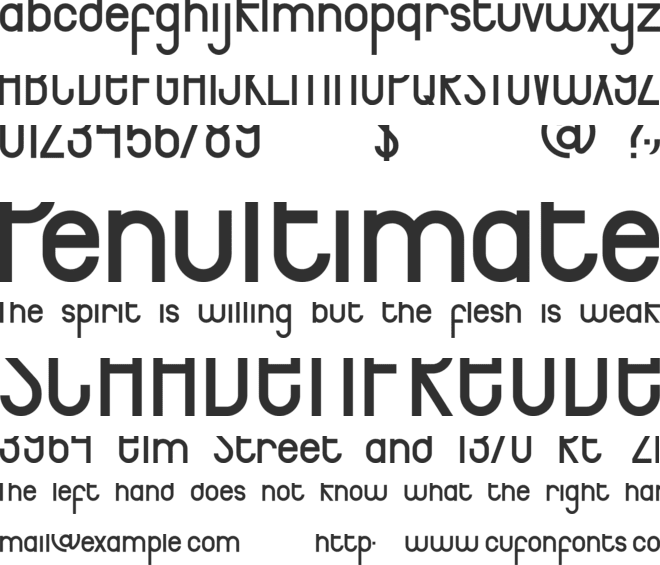 Bingke Setile DEMO font preview