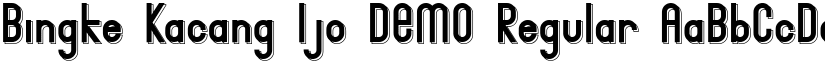 Bingke Kacang Ijo DEMO Regular font