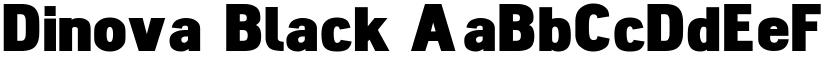Dinova Black font