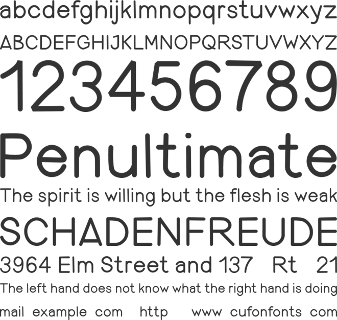 LIBURANCO font preview