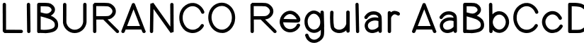 LIBURANCO Regular font