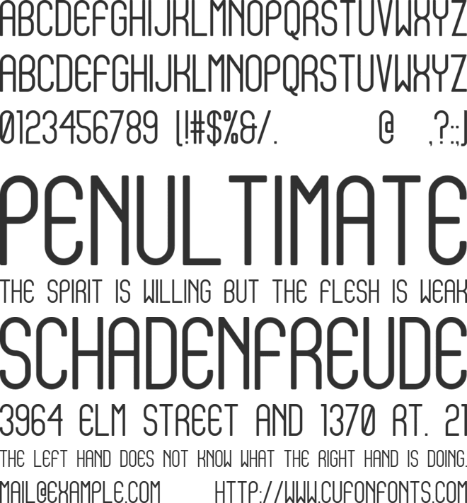 EQUOS font preview