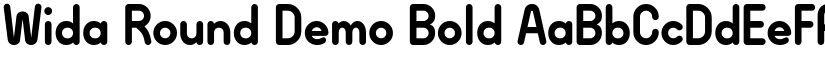 Wida Round Demo Bold font