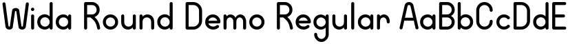 Wida Round Demo Regular font