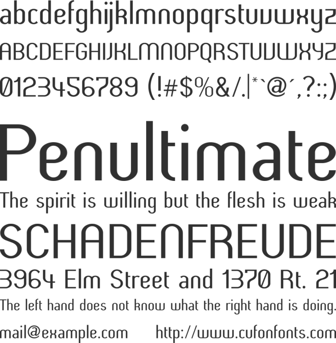Butter font preview