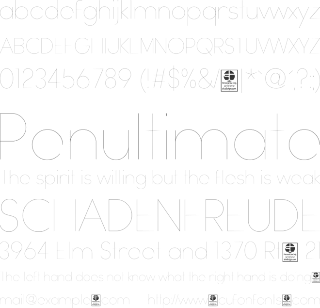 Watchword  Demo font preview