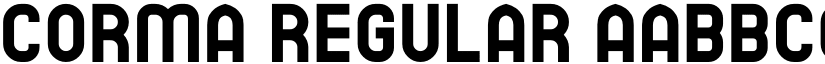 Corma Regular font