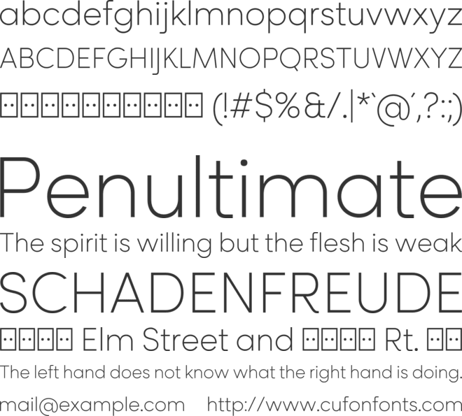 Rozanova GEO - Demo font preview