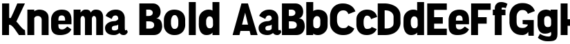 Knema Bold font