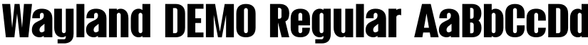 Wayland DEMO Regular font