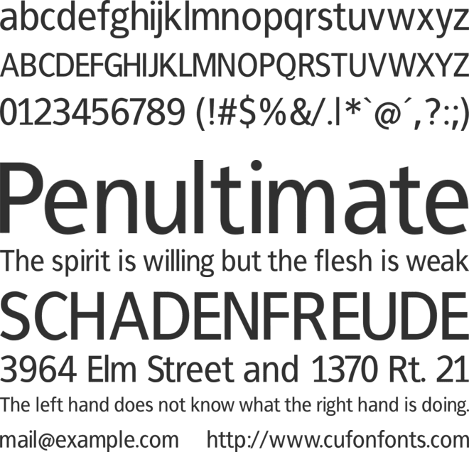 Francophil Sans font preview