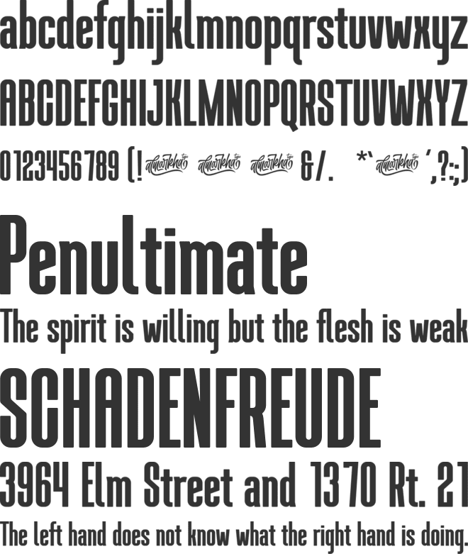 BROKENZ font preview