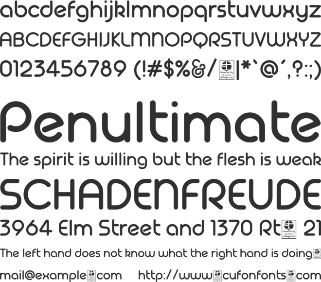 Geoma  Demo font preview