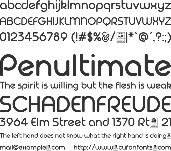 Geoma  Demo font preview