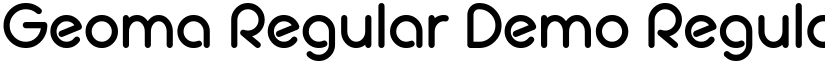 Geoma Regular Demo Regular font