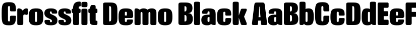 Crossfit Demo Black font