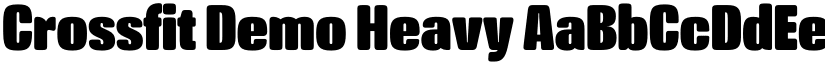 Crossfit Demo Heavy font