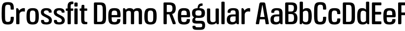 Crossfit Demo Regular font